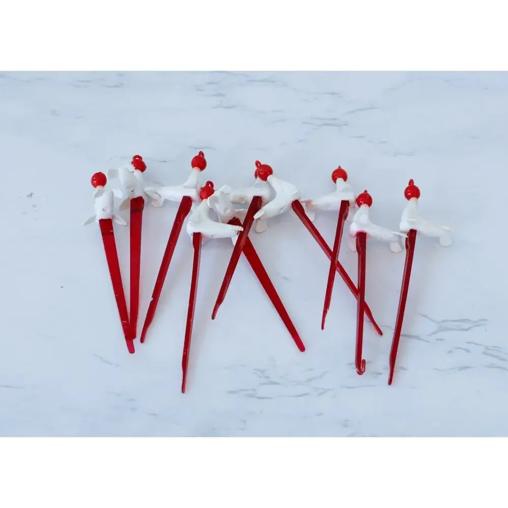 VTG 44 Carstairs Whiskey White Seal Cocktail Canape Picks Retro MCM Tiki Barware
